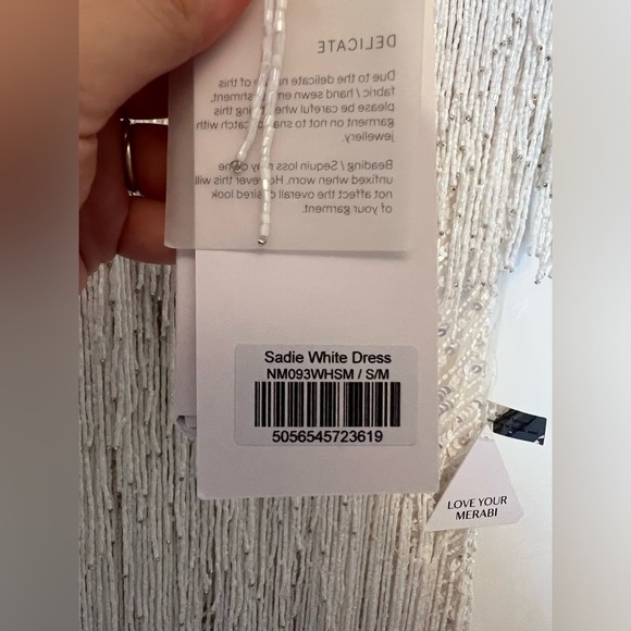NWT Nadine Merabi Sadie Mini Dress in White - Picture 7 of 14